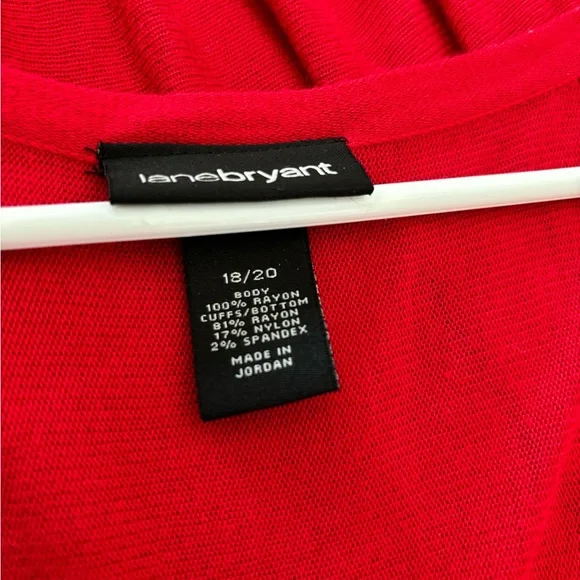 Lane Bryant Red Women’s Cardigan. Size 18/20 - Picture 3 of 3